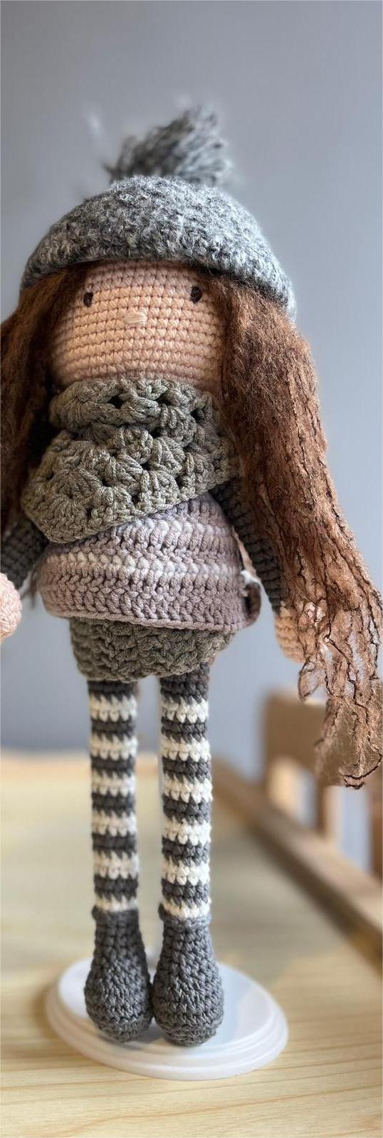 "Handmade with love, stitch by cozy stitch. This little crochet doll is a true work of Handmade Work Made By Vietnam