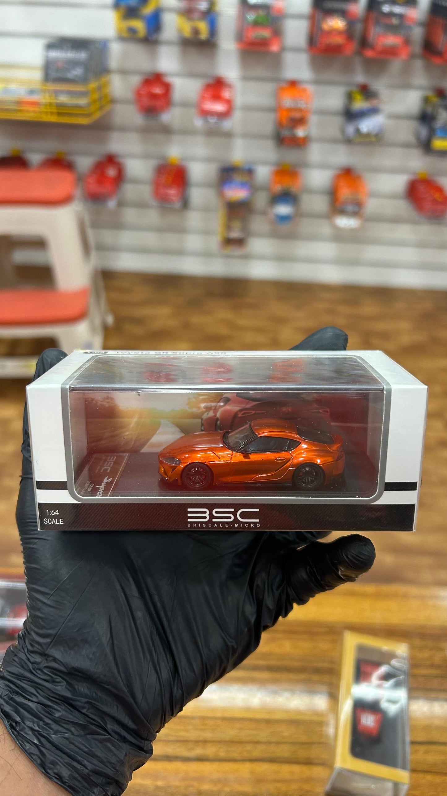 BSC Toyota GR Supra A90 Orange 1/64 Scale