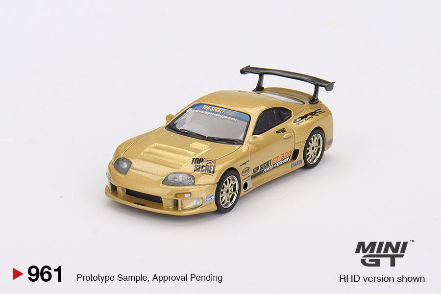 MINI GT Toyota Supra (A80) Top Secret GT-300 Top Secret Gold
