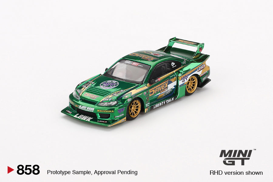 MINI GT Nissan LB-Super Silhouette S15 SILVIA LBWK 2024 Fausto Racing