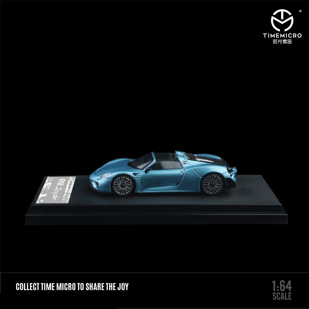 Timemicro Porsche 918 Spyder With Character Limited Edition 1:64 Scale Model