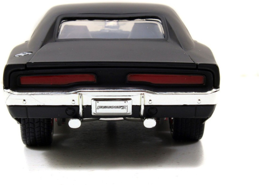 Jada Toys Fast and Furious Matte Black 1970 Dodge Charger (Street) Diecast Car