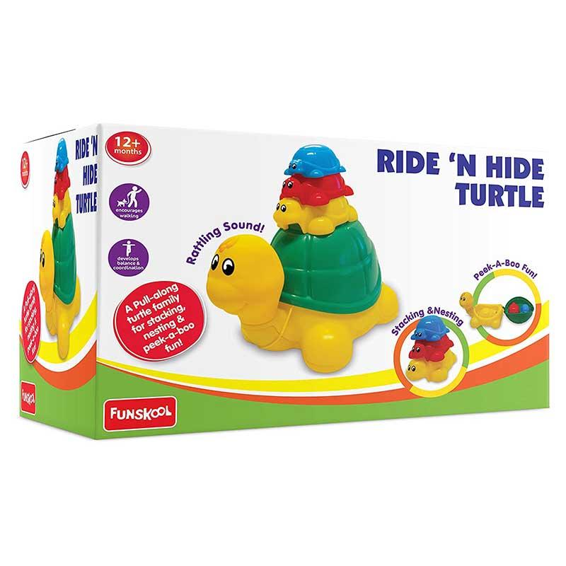Funskool Giggles Ride N Hide Turtles Toy