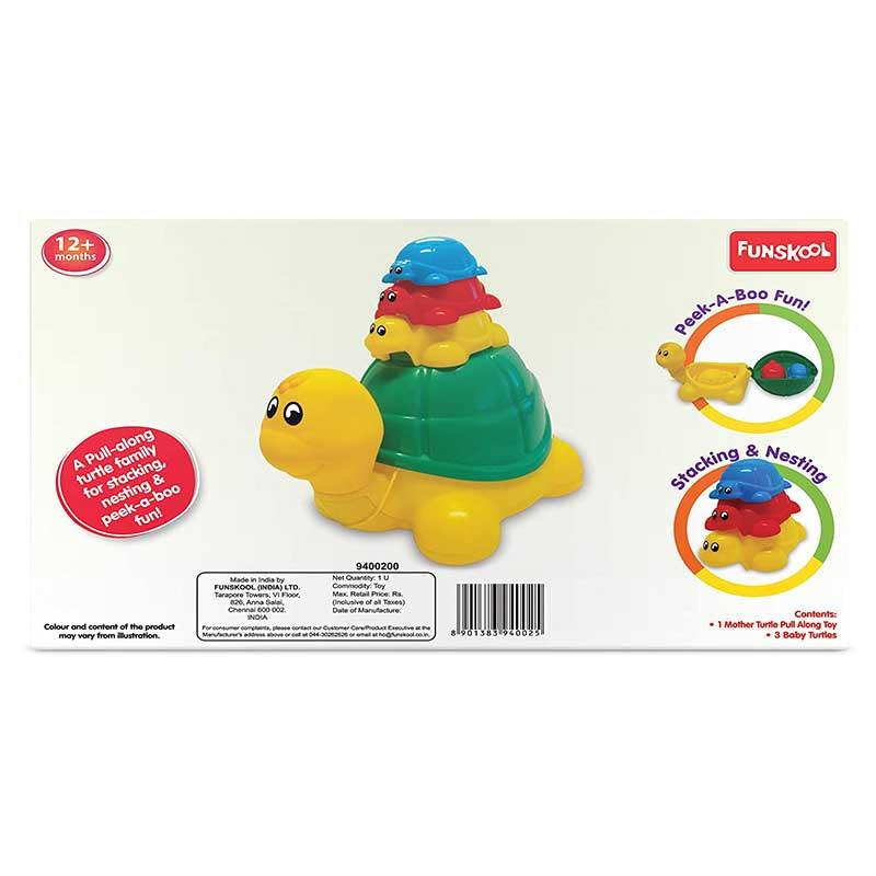 Funskool Giggles Ride N Hide Turtles Toy