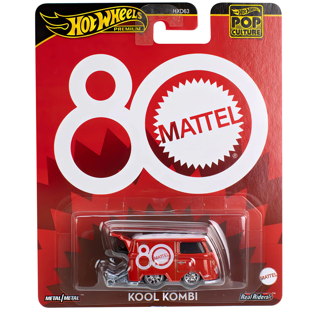 Premium Hot Wheels Pop Culture 2025 Kool Kombi Mattel 80th Anniversary ( Impoted )
