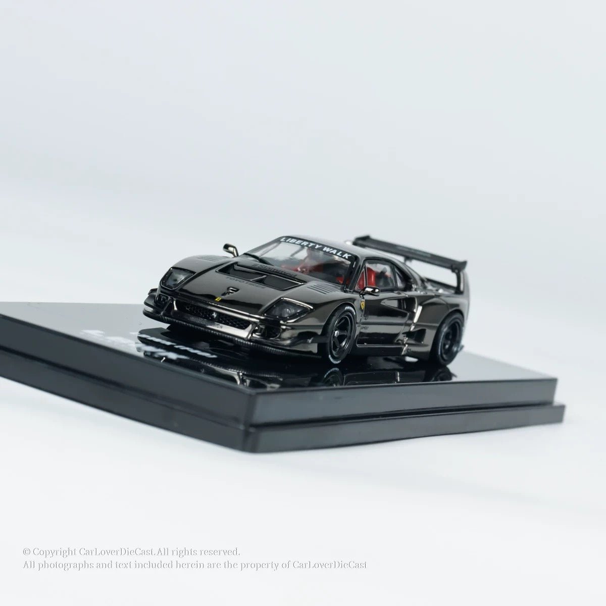 INNO64 1:64 LBWK Ferrari F40 black Chrome