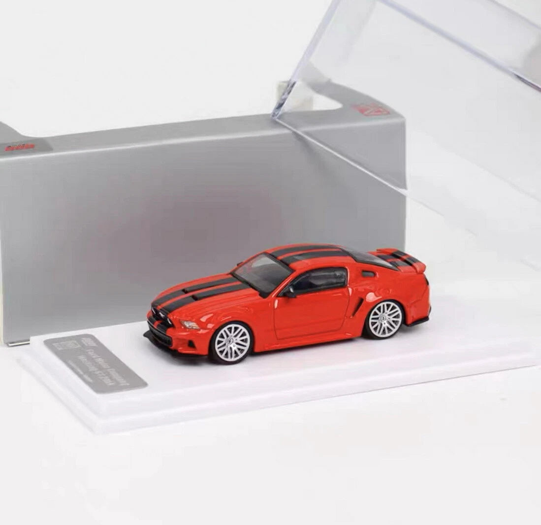 DCM 1/64 Scale Ford Mustang GT 2014 Red Diecast Car Model