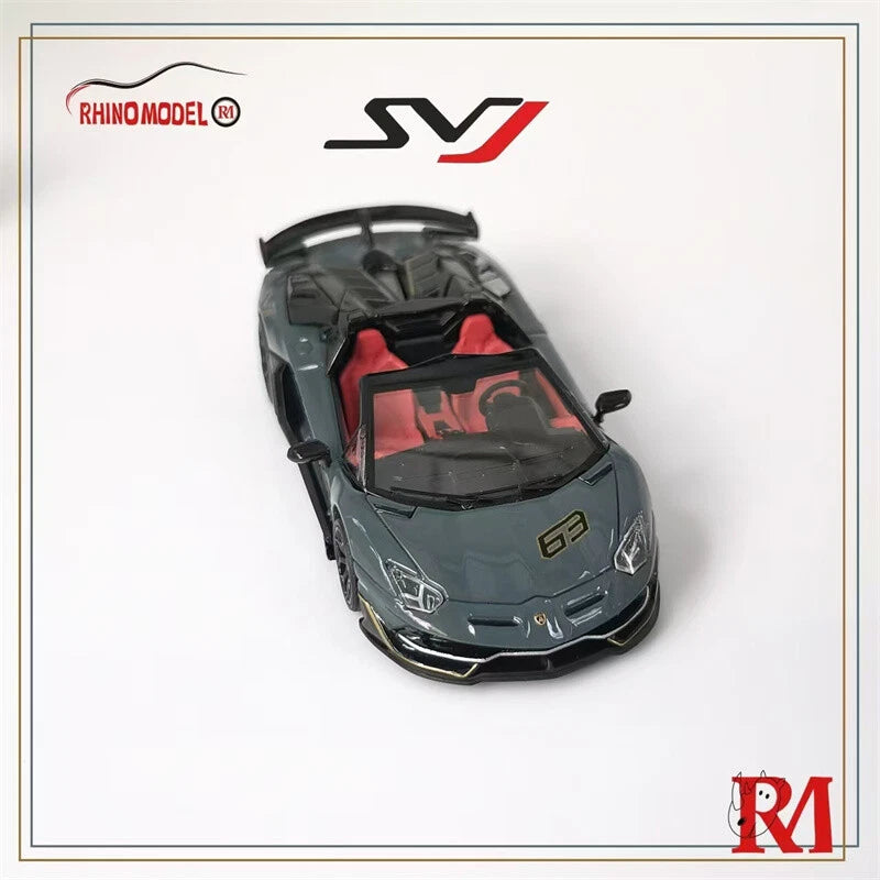 RHINO Model 1:64 Scale Lamborghini SVJ Roadster