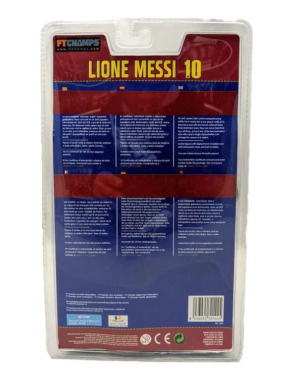Lionel Messi Soccer Football #10 Fútbol Club Barcelona Action Figure Display C8