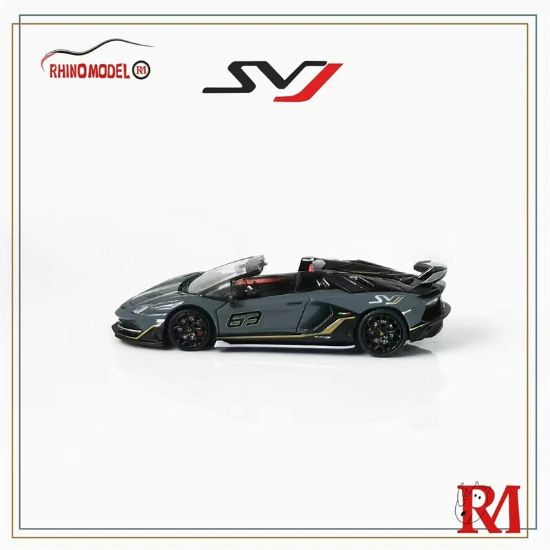 RHINO Model 1:64 Scale Lamborghini SVJ Roadster