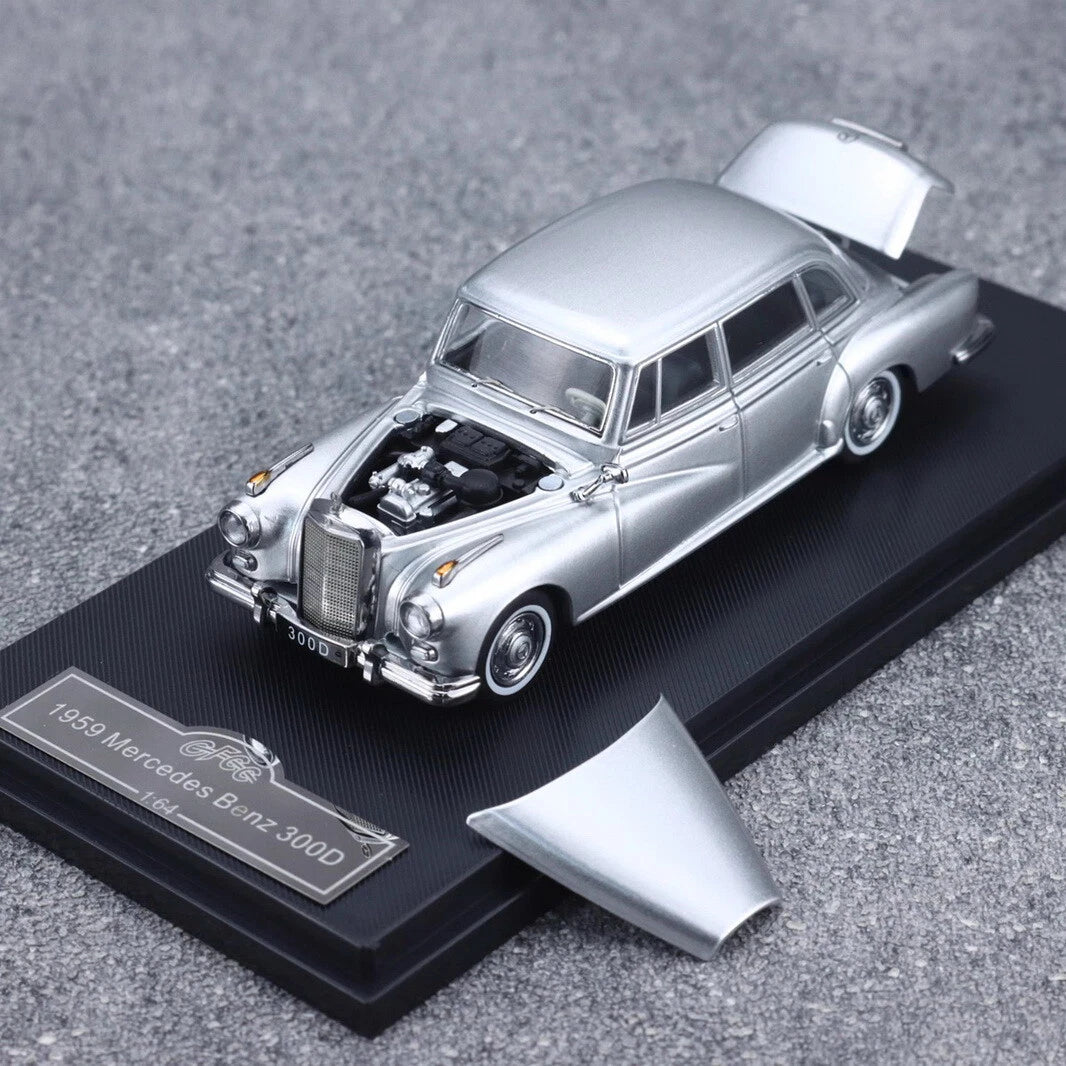 GFCC 1:64 Black 1959 300D Classic Vintage Sports Model Diecast Metal Car