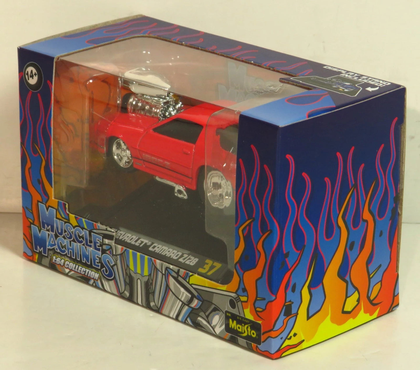 Maisto Muscle Machines 1988 Chevrolet Camaro Z/28 Red Diecast Car # 37 1:64