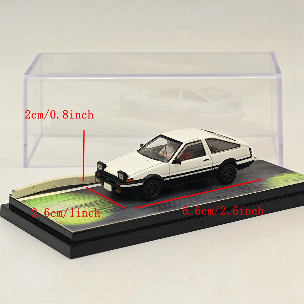 Hobby Japan 1/64 Toyota SPRINTER TRUENO GT APEX AE86 INITIAL D White HJ643008DB