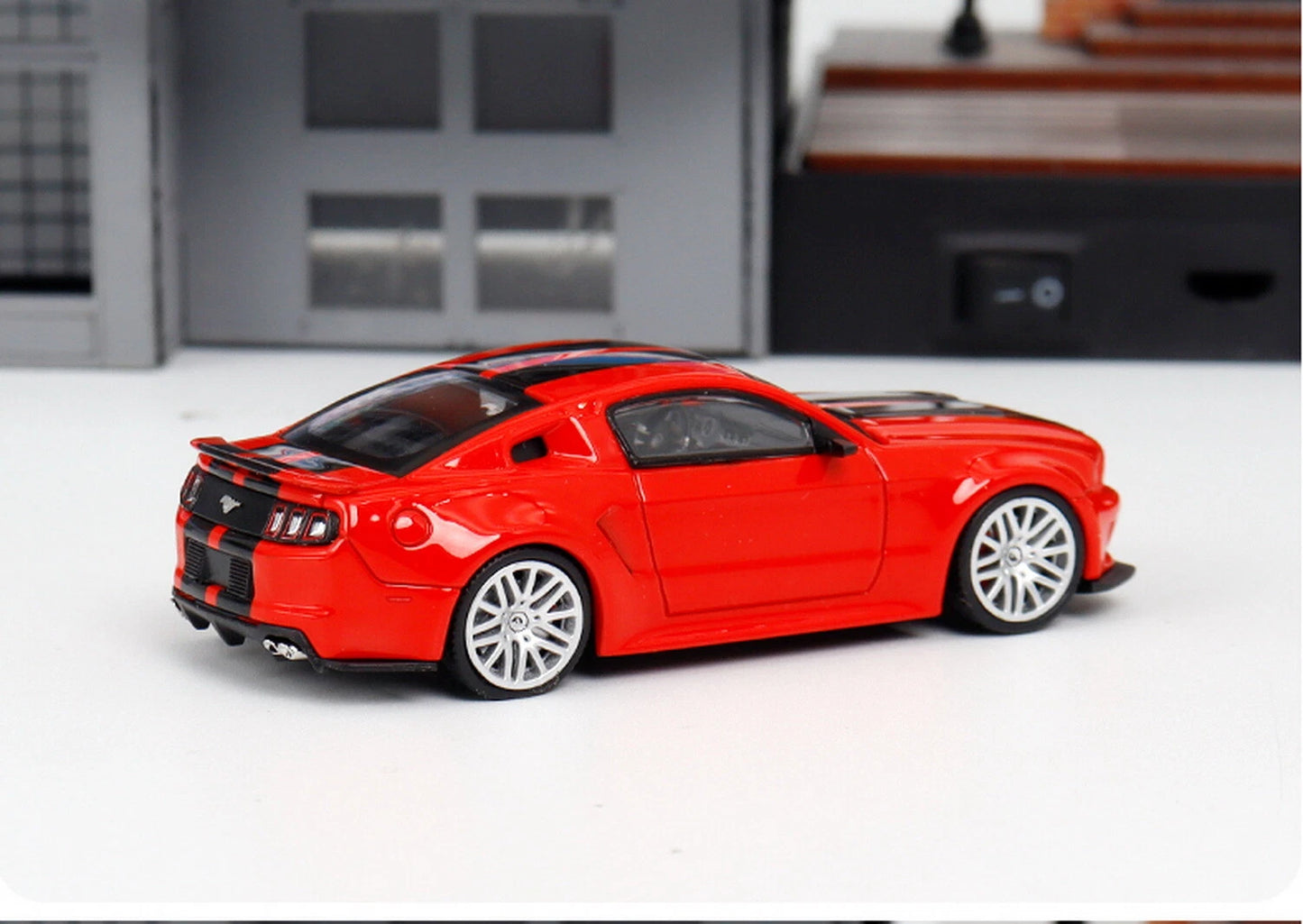 DCM 1/64 Scale Ford Mustang GT 2014 Red Diecast Car Model