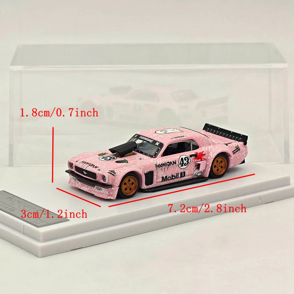 SW 1:64 Ford 1965 Mustang Hoonicorn RTR #43 Coupe Sports Diecast Model Limited