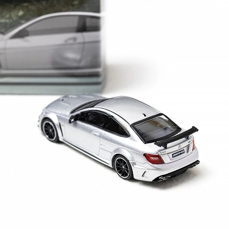 Tarmac Works 1/64 Mercedes-Benz C 63 AMG Coupé Black Series Silver