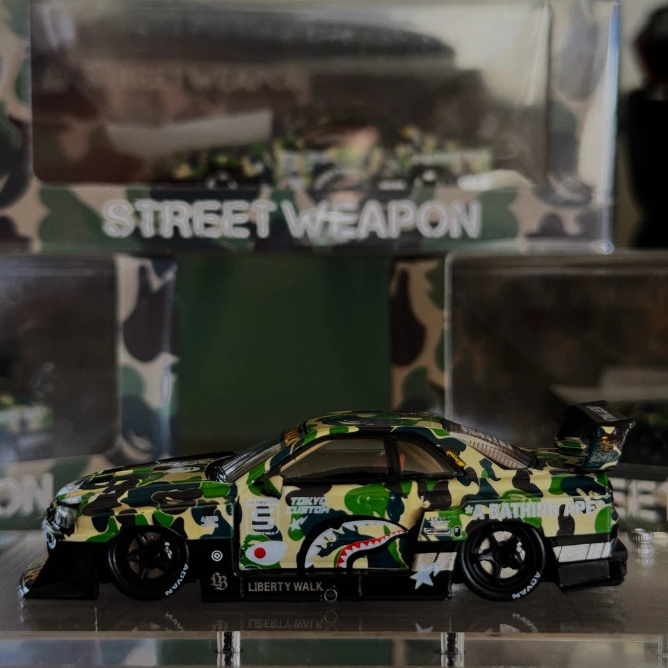 Street Weapon LBWK ER34 1:64 Diecast X BAPE Limited ED