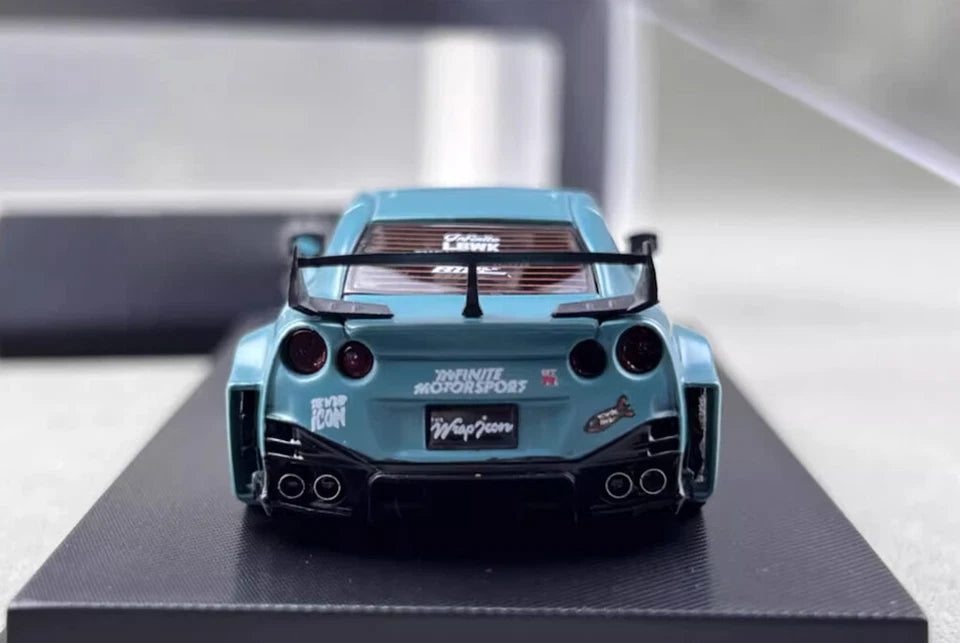 MC 1:64 Green LB GTR R35 35GT-RR Racing Sports Model Diecast
