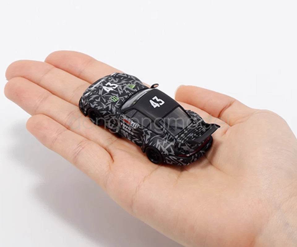 Flame 1:64 Scale Black RWB 993 Hoonigan #43 Sports Diecast Metal Car Collections