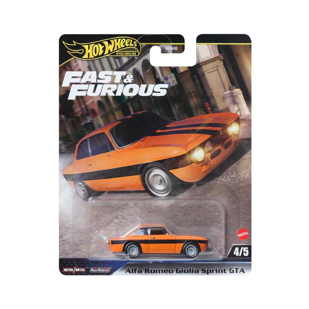 Hot Wheels Premium Fast & Furious Alfa Romeo Giulia Sprint GTA Collectible Diecast