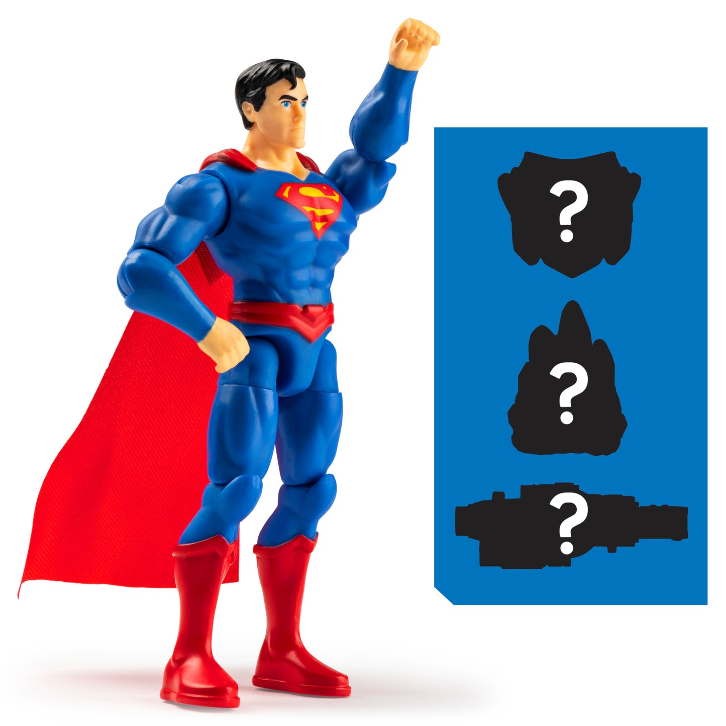 DC Comics, 4-Inch SUPERMAN Action Figure with 3 Mystery Accessories, Adventure 1