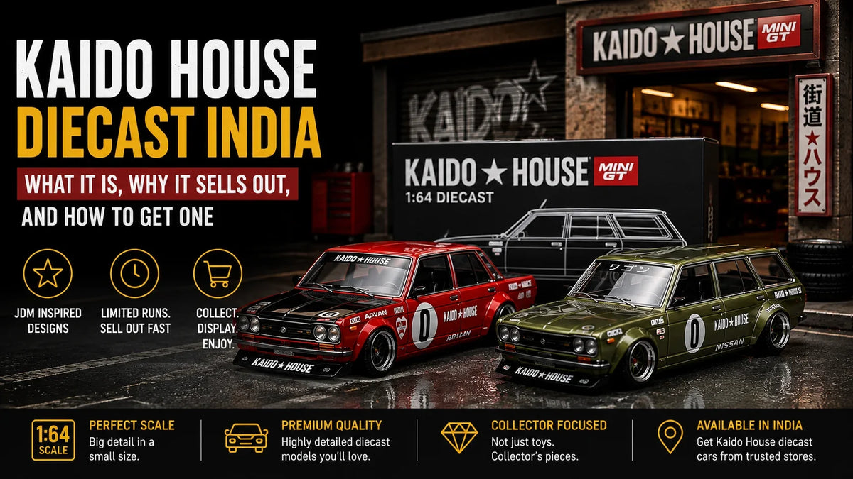 Kaido House 1:64 diecast cars for collectors in India featuring premium MINI GT models