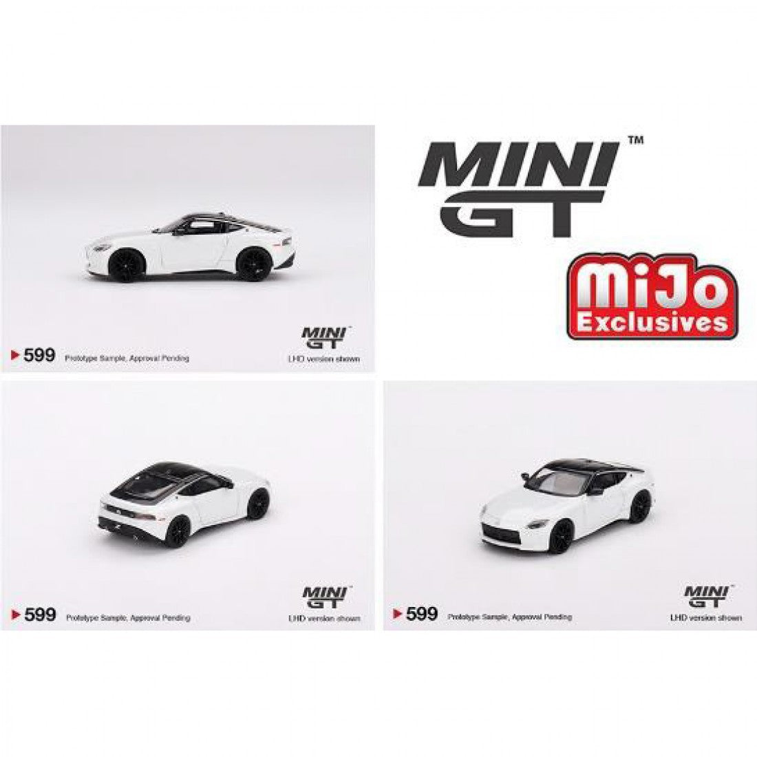 MINI GT Nissan Z Performance 2023 Everest White Mijo Exclusives LIMITED 1 of 3000
