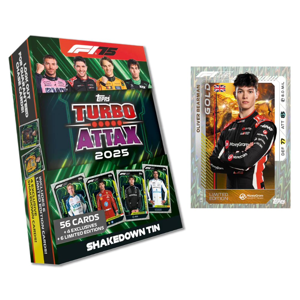 Topps Turbo Attax Formula 1® 2025 Trading and Collectible Card Game Shakedown