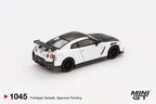 Mini GT Nissan GT-R Nismo 2024 Brilliant White Pearl #1045 Scale 1:64