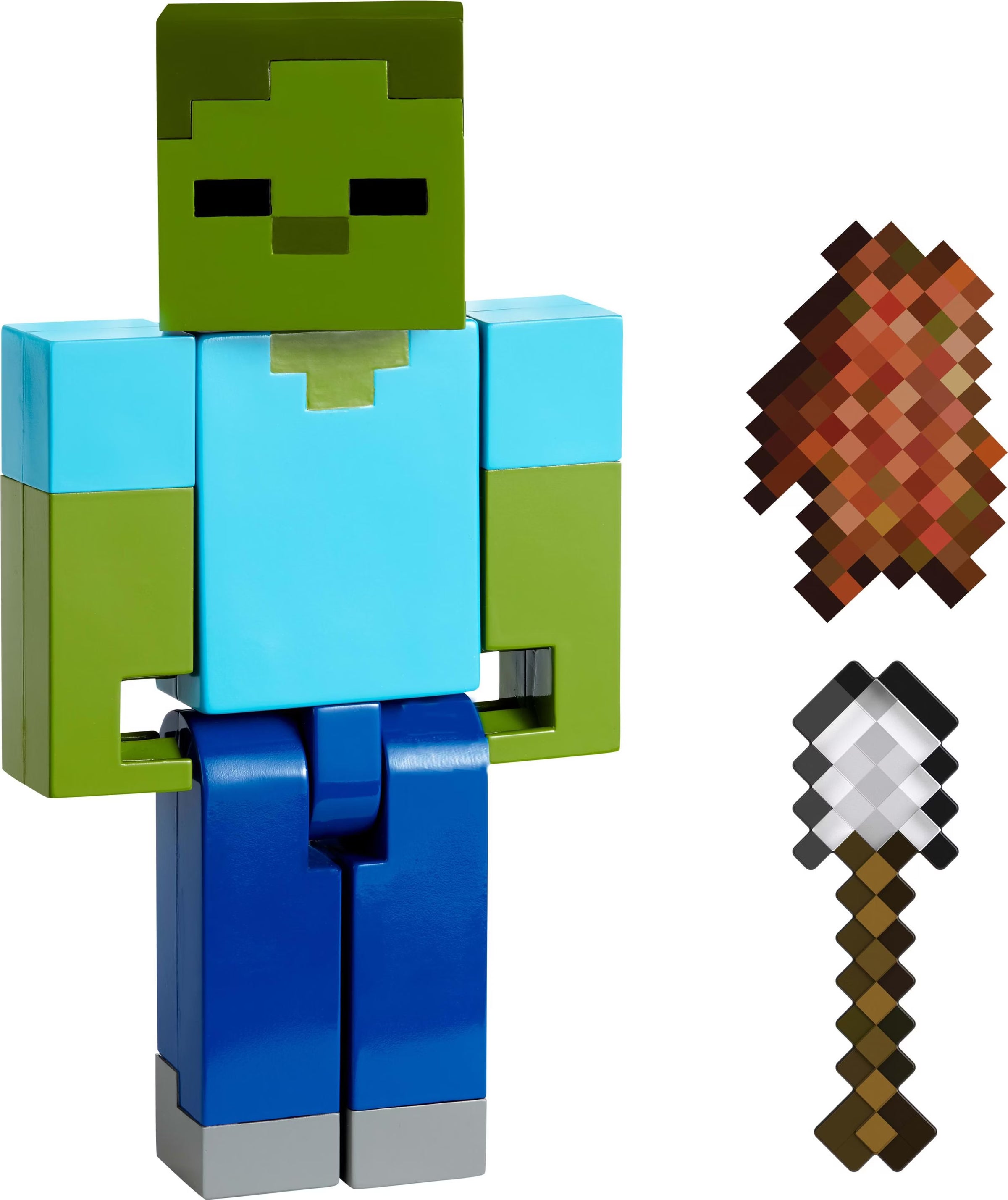 Mattel Minecraft Action Figure & Accessories 2-Pack With Zombie/ Zombi/ Zumbi Collectible Toy Set
