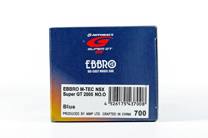 Cocoland Toys EBBRO Honda NSX GT300 2005 collector box rear label and product information