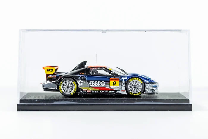Cocoland Toys EBBRO Honda NSX GT300 2005 1:43 scale model right side profile in display case