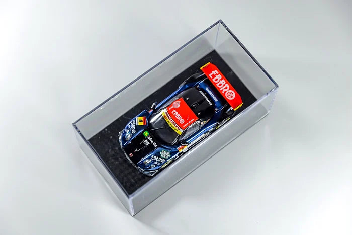 Cocoland Toys EBBRO Honda NSX GT300 2005 1:43 scale model top angle in acrylic display case