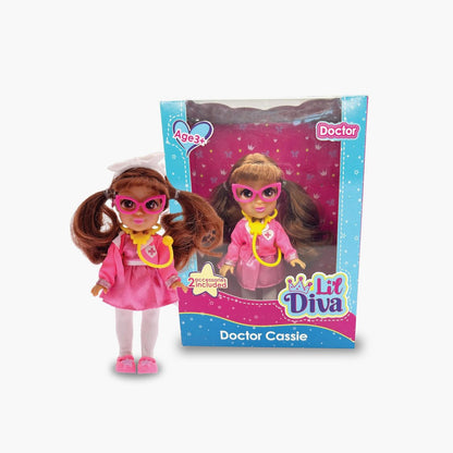 Li'L Diva Doctor Cassie Doll - 6 Inch