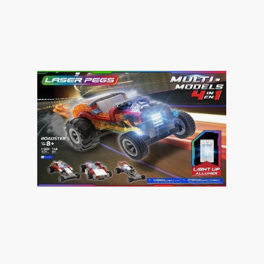 Laser Pegs 4 In 1- Roadster