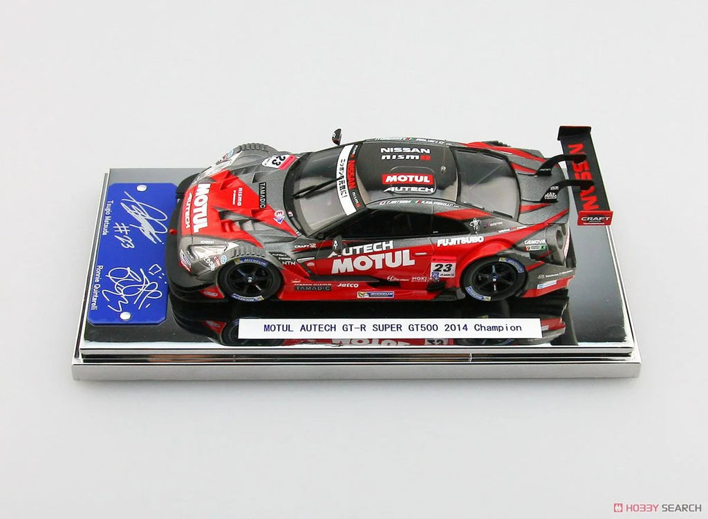 Ebbro 1/43 Scale MOTUL AUTECH GT-R SUPER GT500 2014 No.23 Champion Car Red Diecast Car