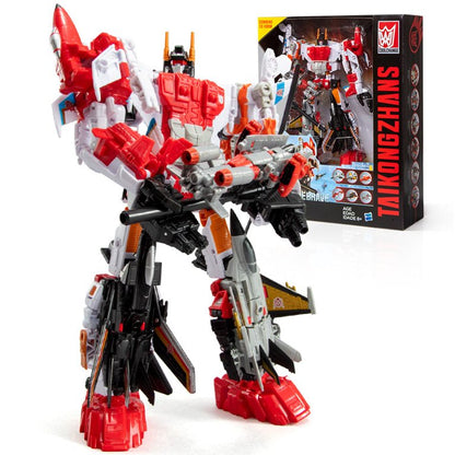 6 in 1 Superion HZX Transformation Toys Upgrade Version Action Figure KO G1 Robot Aircraft IDW Model Boy Kids NO BOX Fivean unisex
