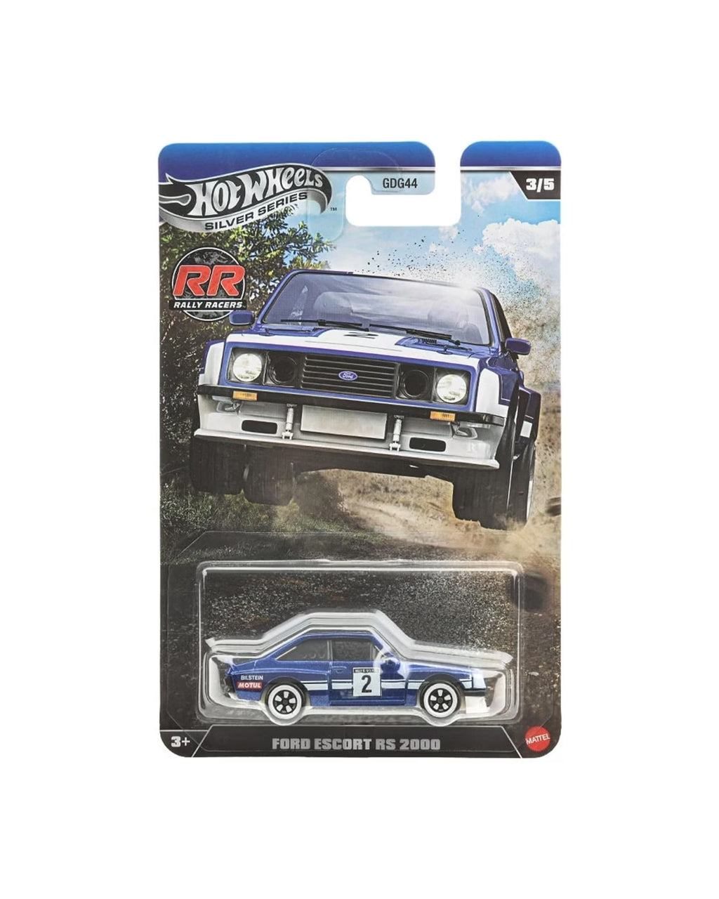Cocoland Toyz Hot Wheels Ford Escort RS2000 Rally & Racing series die-cast car in collector packaging