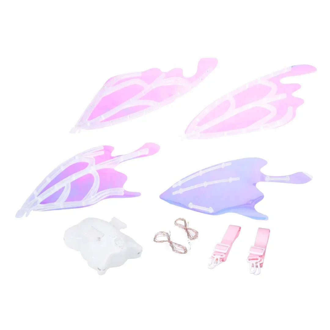 Enchanting LED Glowing Fairytale Wings – Perfect for Butterfly, Elf, and Fairy Costumes for Girls