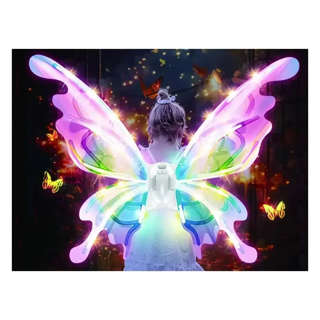 Enchanting LED Glowing Fairytale Wings – Perfect for Butterfly, Elf, and Fairy Costumes for Girls