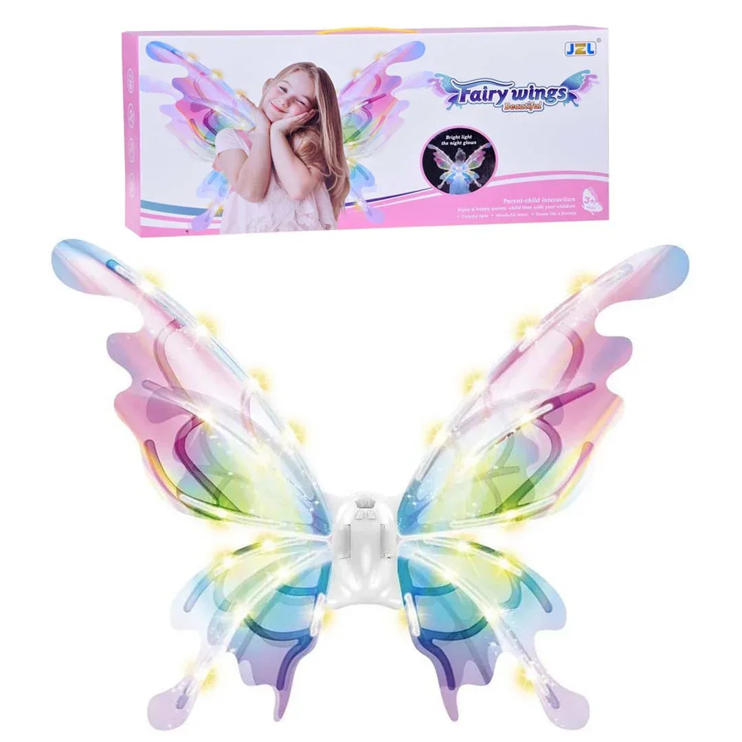 Enchanting LED Glowing Fairytale Wings – Perfect for Butterfly, Elf, and Fairy Costumes for Girls