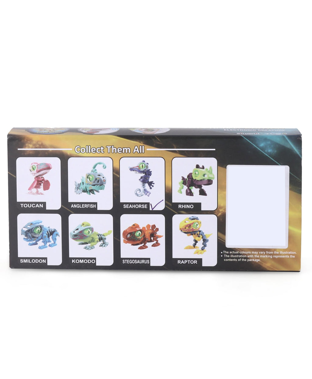 SilverLit Cyberpunk Electronic Creatures Rhino With Light Sound And Movement – Green Purple