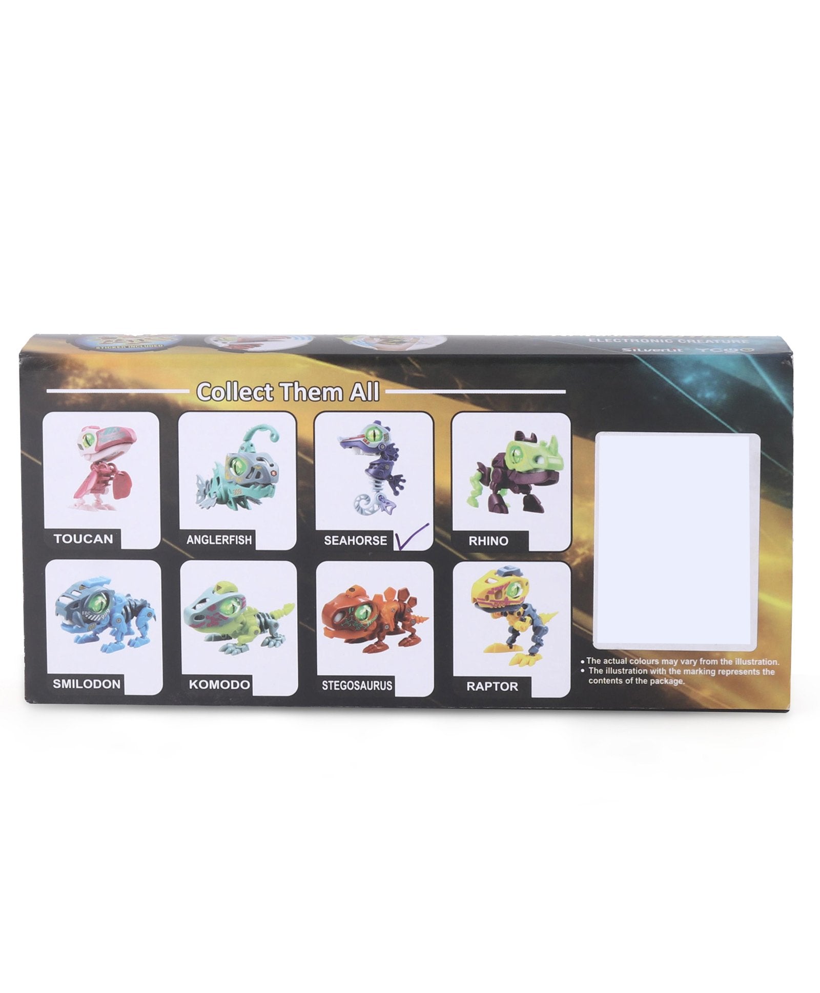 SilverLit Cyberpunk Electronic Creatures Rhino With Light Sound And Movement – Green Purple