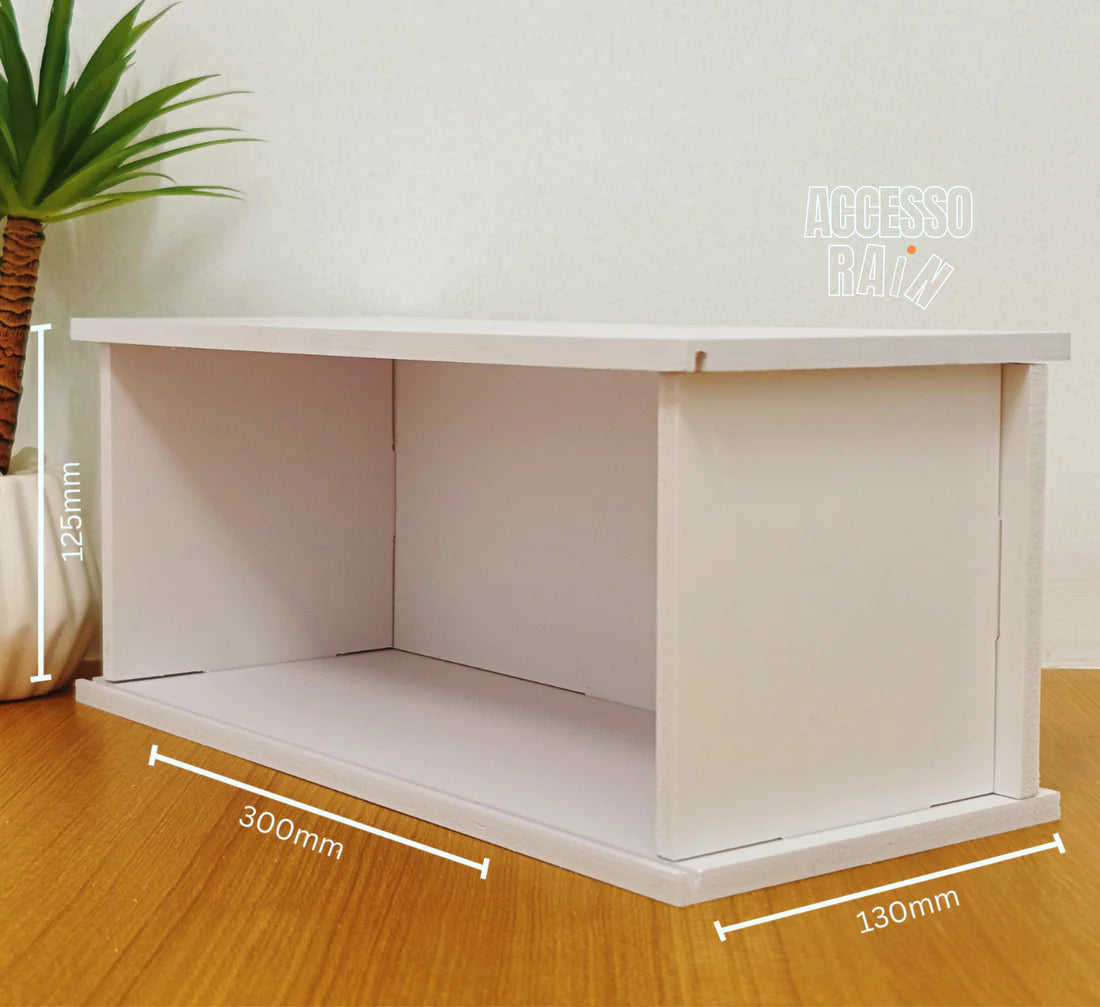 Cocoland Toys Porsche garage display case dimensions view