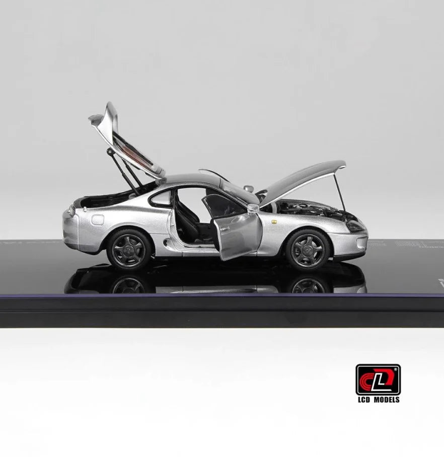1:43 LCD Models Toyota Supra A80 (Silver) Full Open Diecast Car Model