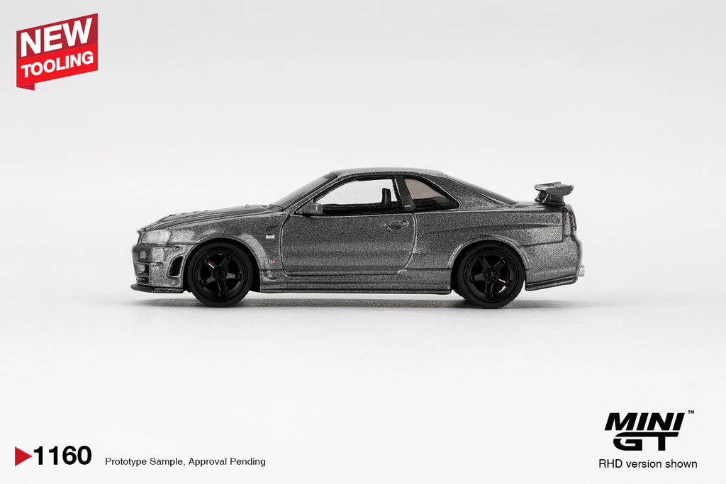 MINI GT Nissan Skyline GT-R Dark Metal Gray (NISMO BNR34 CRS Version)