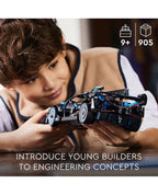 LEGO Technic Bugatti Bolide Agile Blue 42162 Building Toy Set for Kids Aged 9+