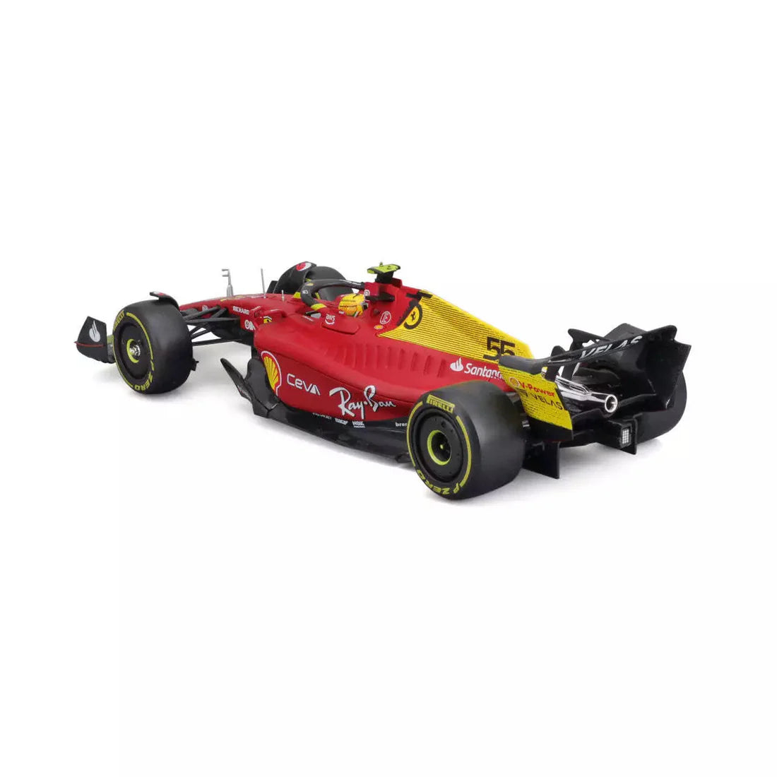 Bburago Ferrari F1-75 Red Formula 1 Car Side View Cocoland Toys