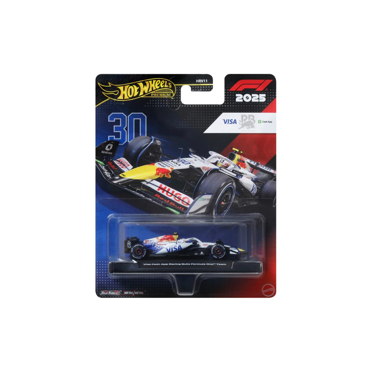 Cocoland Toys Hot Wheels Premium Visa Cash App RB Formula One Team #30 2025 F1 Die-Cast Collectible Car