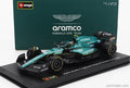Bburago Aston Martin AMR23 No.14 Alonso Racing Green F1 Model Front View Cocoland Toys